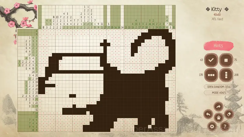 Yamabusi. Japanese Crosswords gameplay screenshot 4