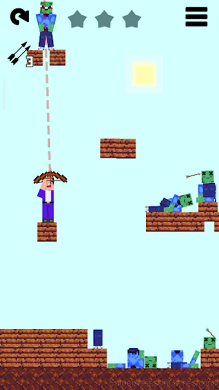 Noob vs 1000 Zombies: Lucky Blocks gameplay screenshot 1