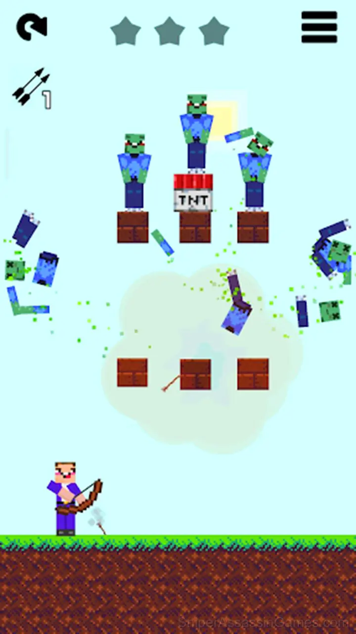 Noob vs 1000 Zombies: Lucky Blocks gameplay screenshot 3