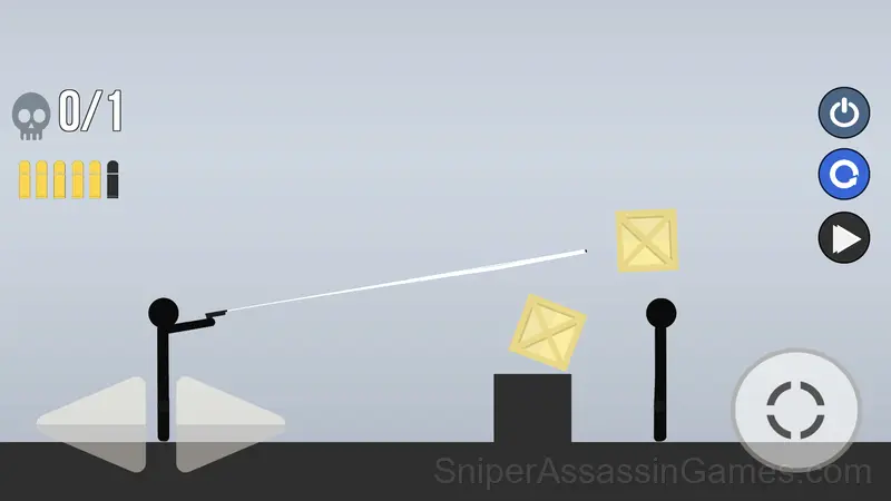 Mr. Stickman and the Bullet gameplay screenshot 1