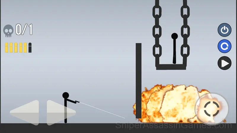 Mr. Stickman and the Bullet gameplay screenshot 2