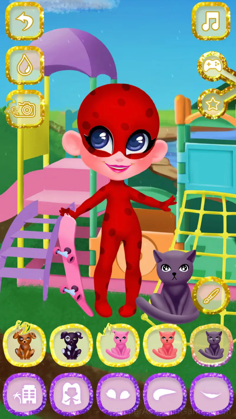 Candy Hair Doll Dress up gameplay screenshot 2