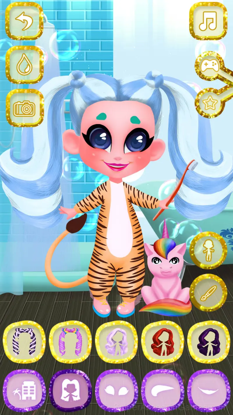 Candy Hair Doll Dress up gameplay screenshot 3