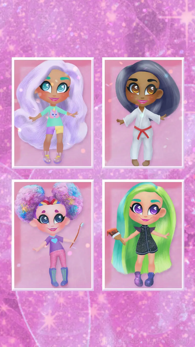 Candy Hair Doll Dress up gameplay screenshot 4