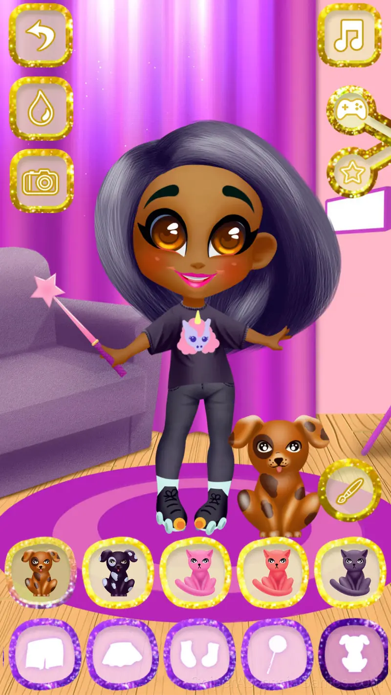 Candy Hair Doll Dress up gameplay screenshot 6