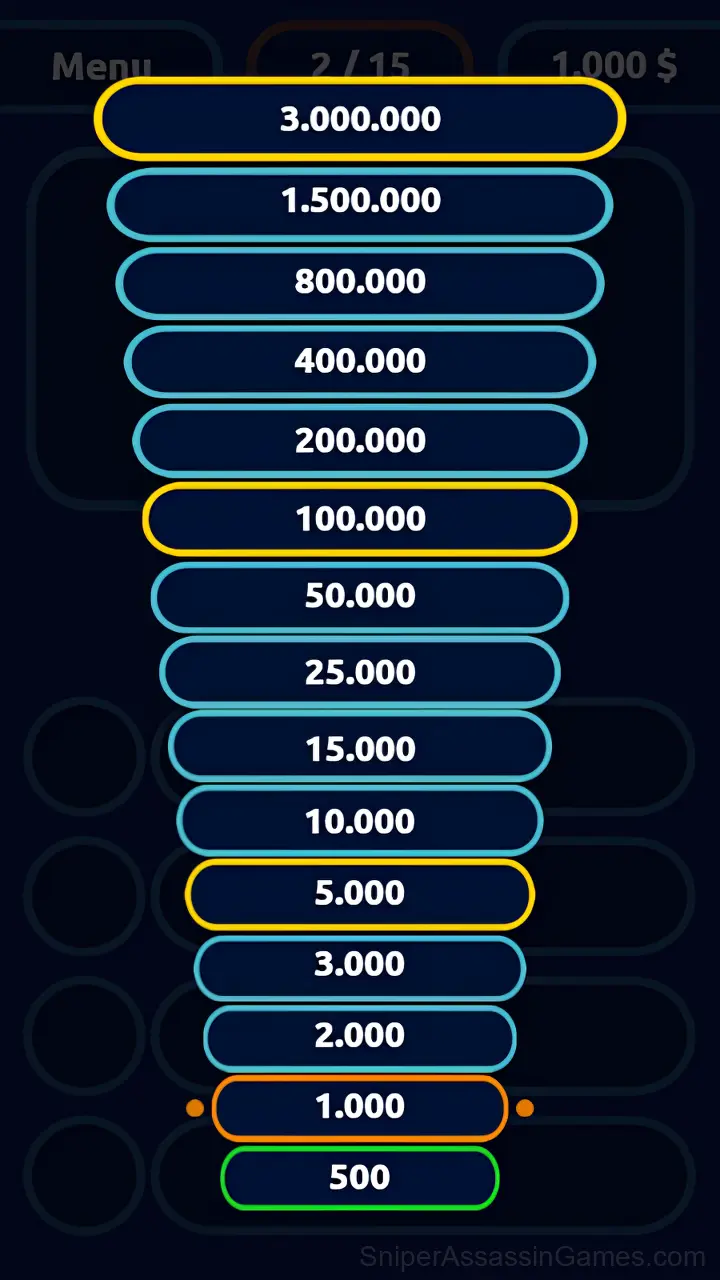 Millionaire - Quiz gameplay screenshot 3