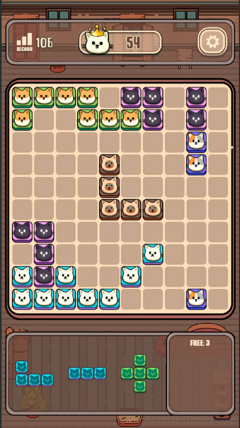 1010 Cats gameplay screenshot 1