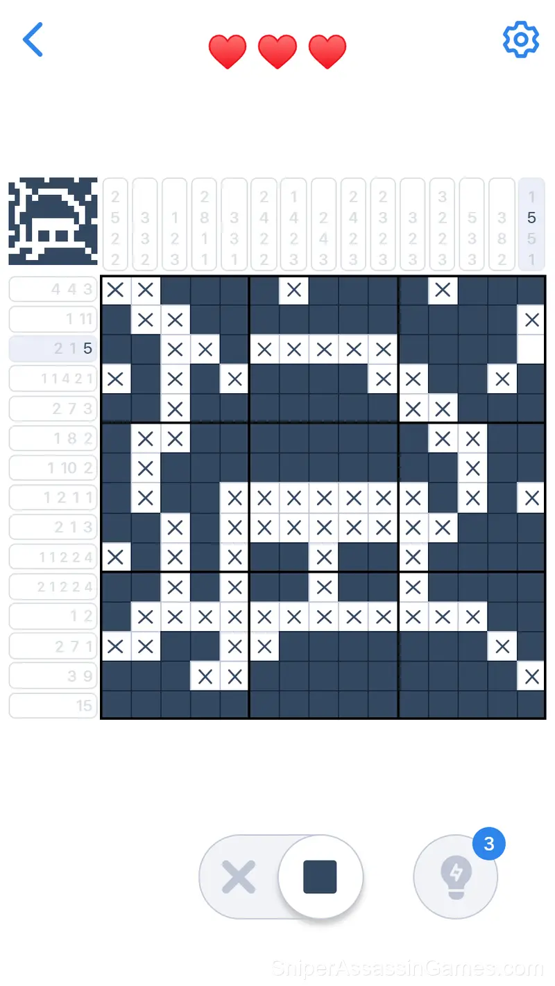 Pic-a-Pix Nonogram Puzzle gameplay screenshot 1