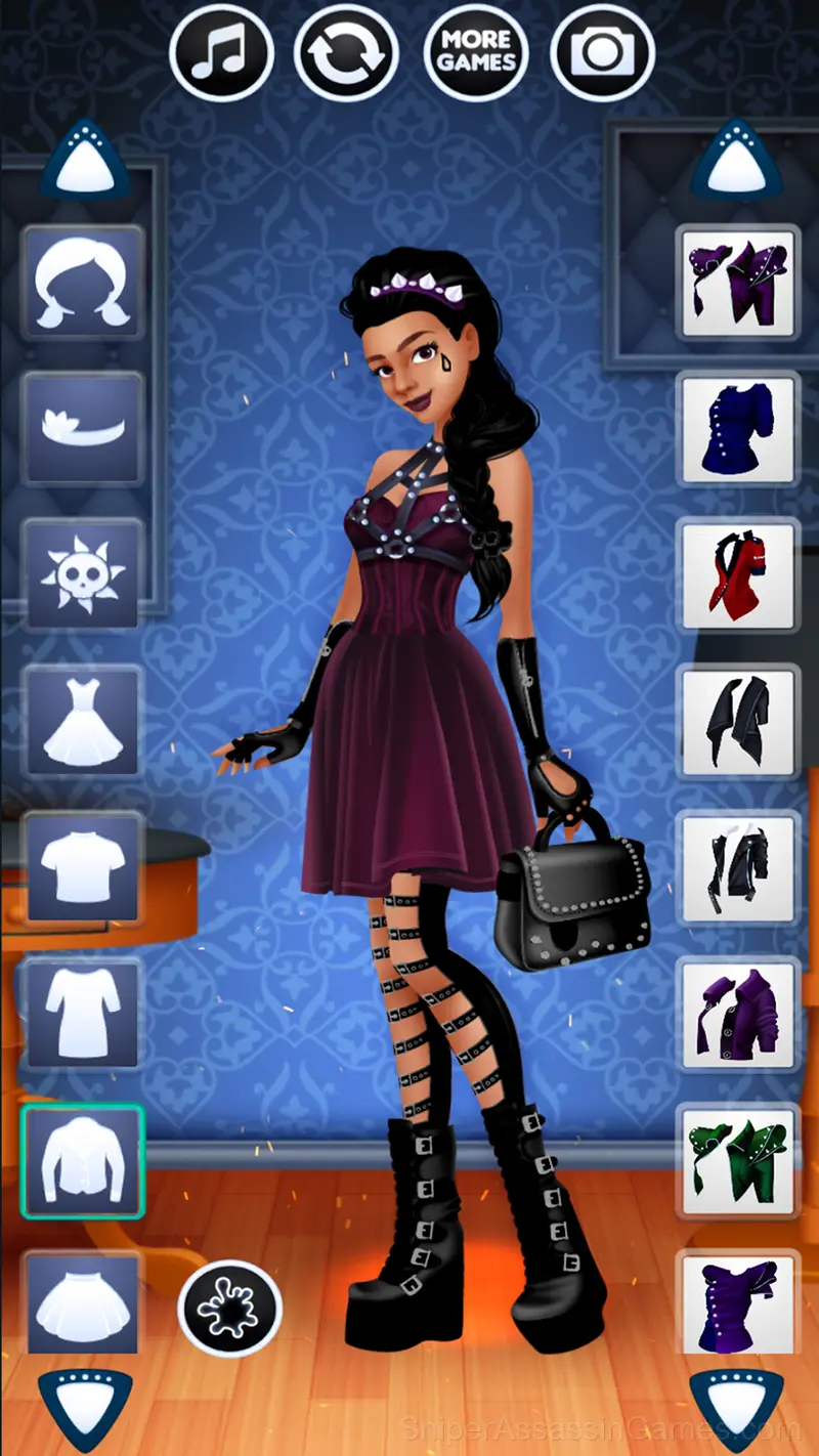 Gothic Girl Dress Up gameplay screenshot 2