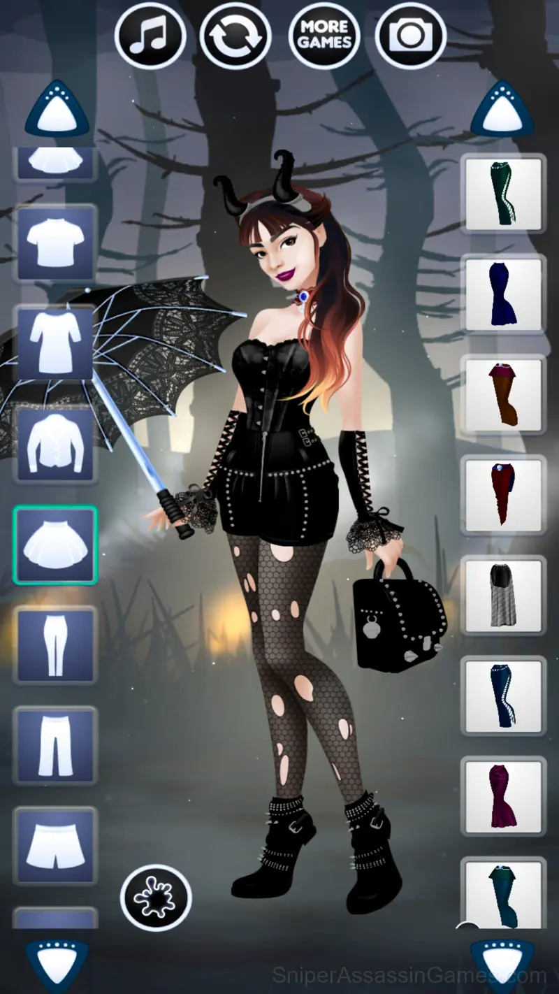Gothic Girl Dress Up gameplay screenshot 4