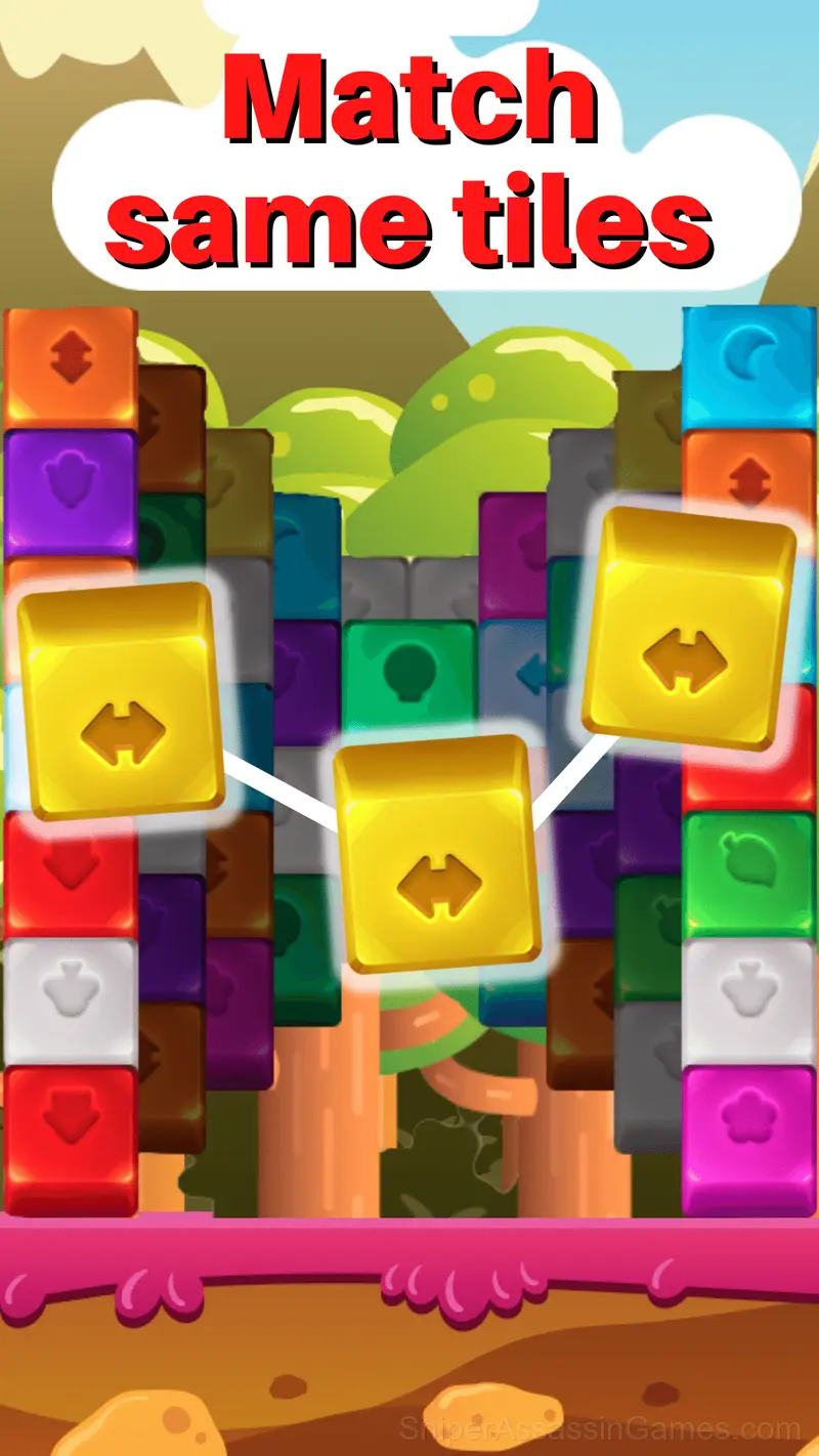 Three dice - Mahjong gameplay screenshot 1