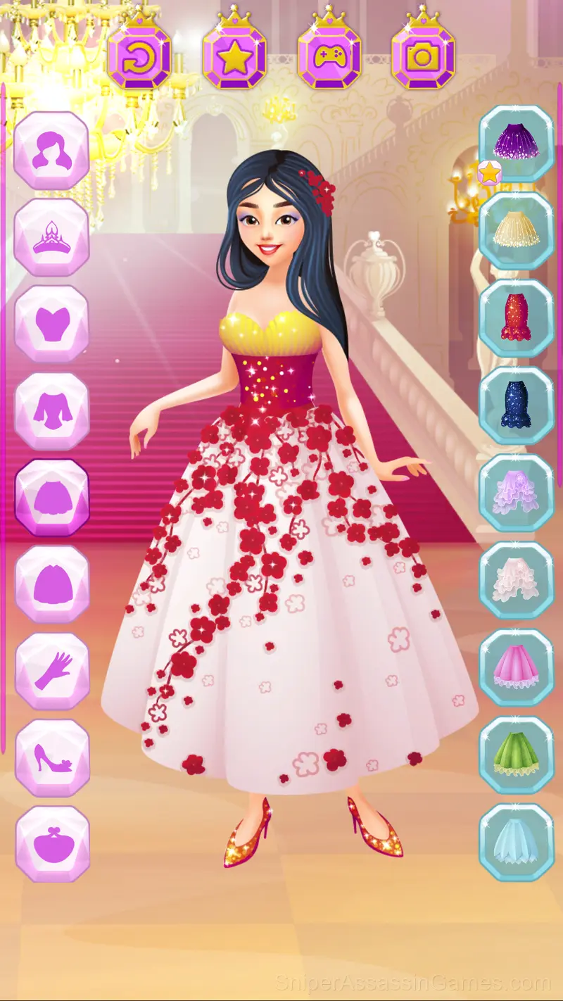 Cinderella Dress Up gameplay screenshot 2