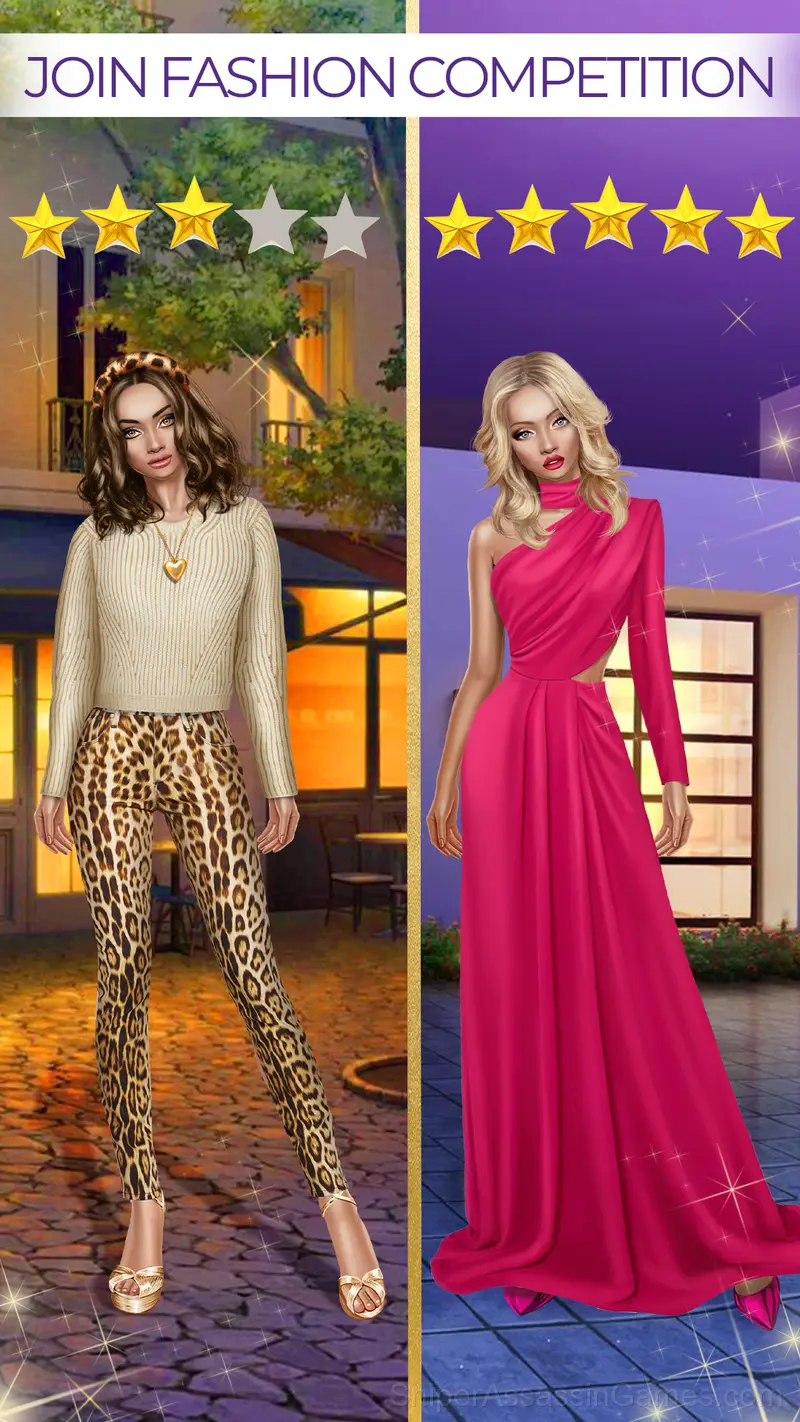 Celebrity Fashion Dress Up gameplay screenshot 1