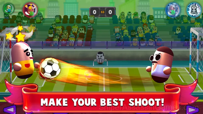 2 Player Head Soccer gameplay screenshot 1