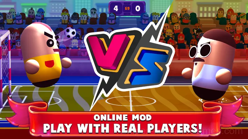 2 Player Head Soccer gameplay screenshot 2