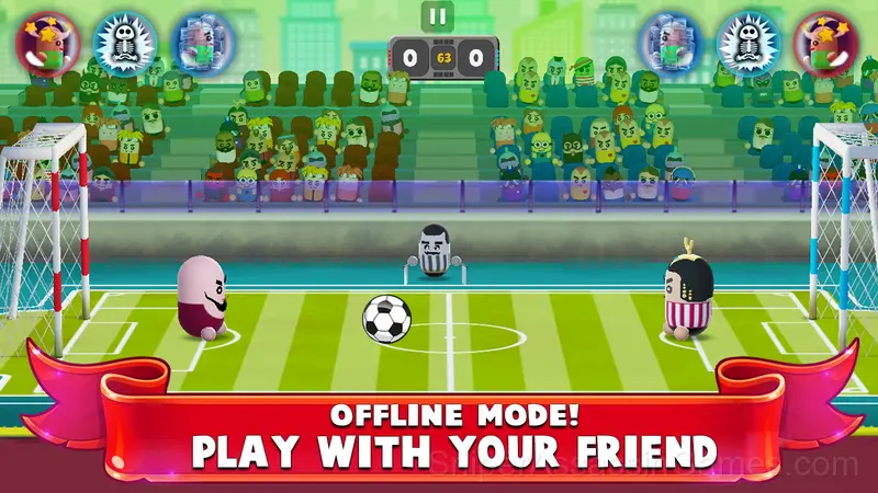 2 Player Head Soccer gameplay screenshot 6
