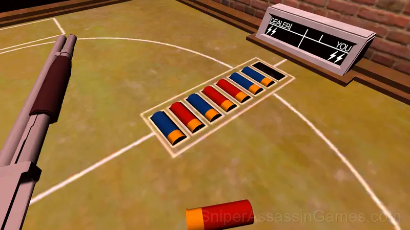 Buckshot roulette gameplay screenshot 2