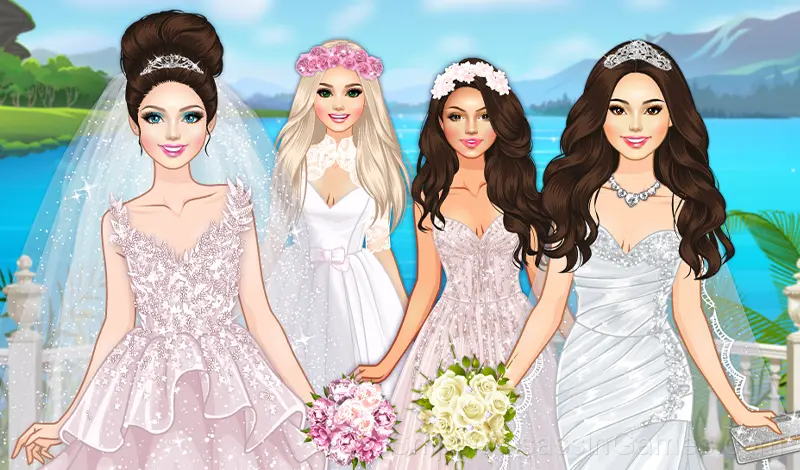 Play Model Wedding Dress Up