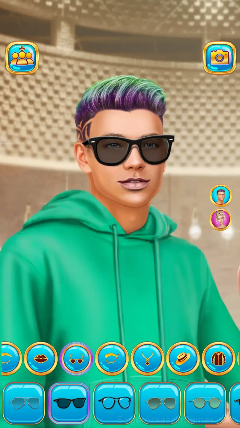 Rich College Couple Dress Up gameplay screenshot 1