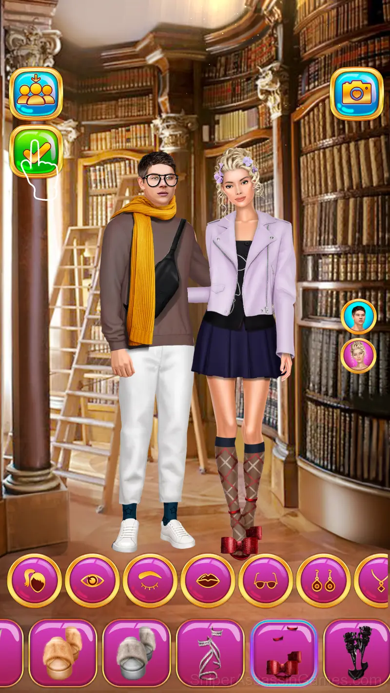 Rich College Couple Dress Up gameplay screenshot 3
