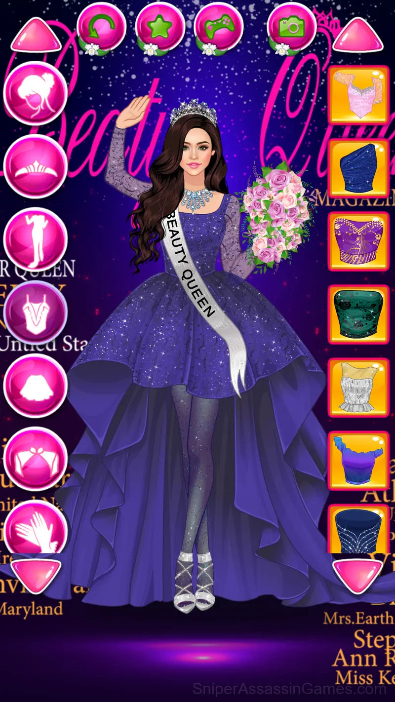Beauty Queen Dress Up gameplay screenshot 2