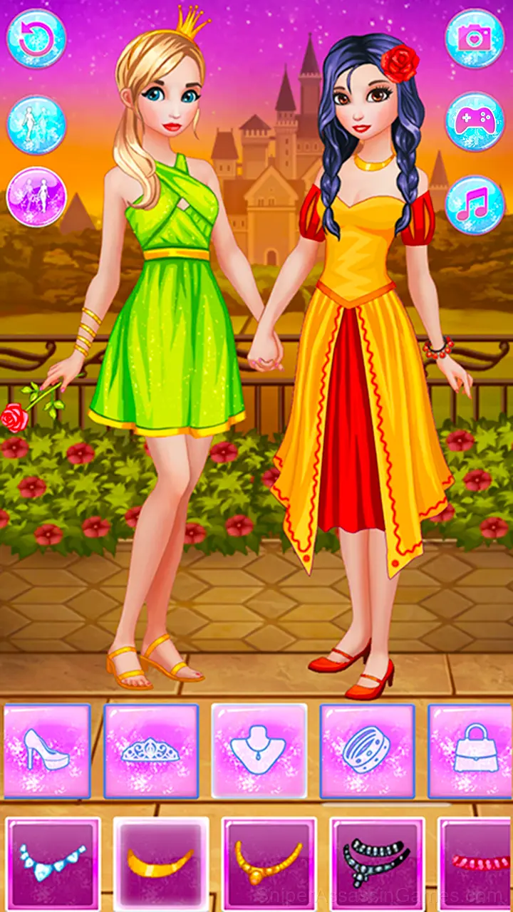 Elsa & Anna Frozen Dress Up: Icy Princess gameplay screenshot 5