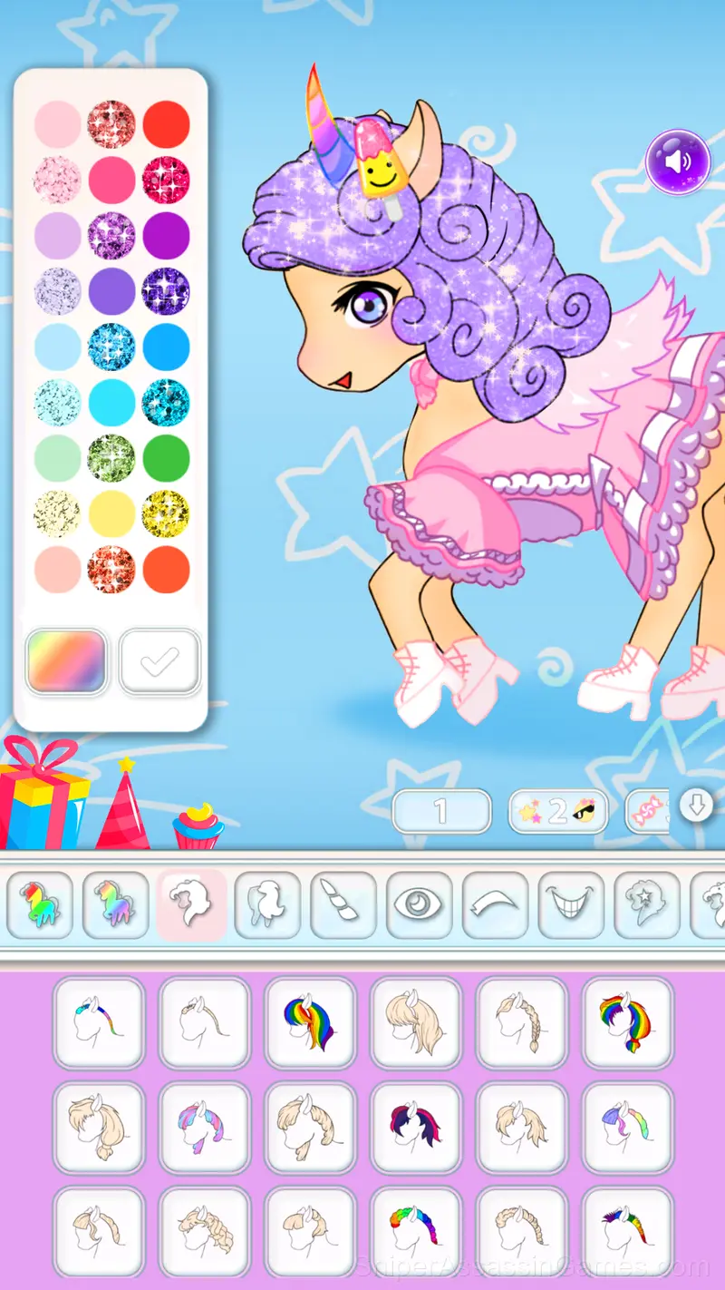 Chibi Unicorn Dress Up gameplay screenshot 1