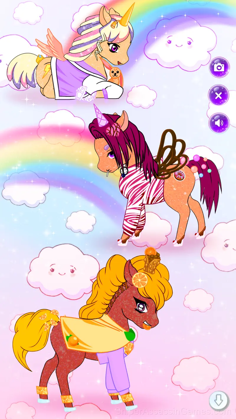 Chibi Unicorn Dress Up gameplay screenshot 2