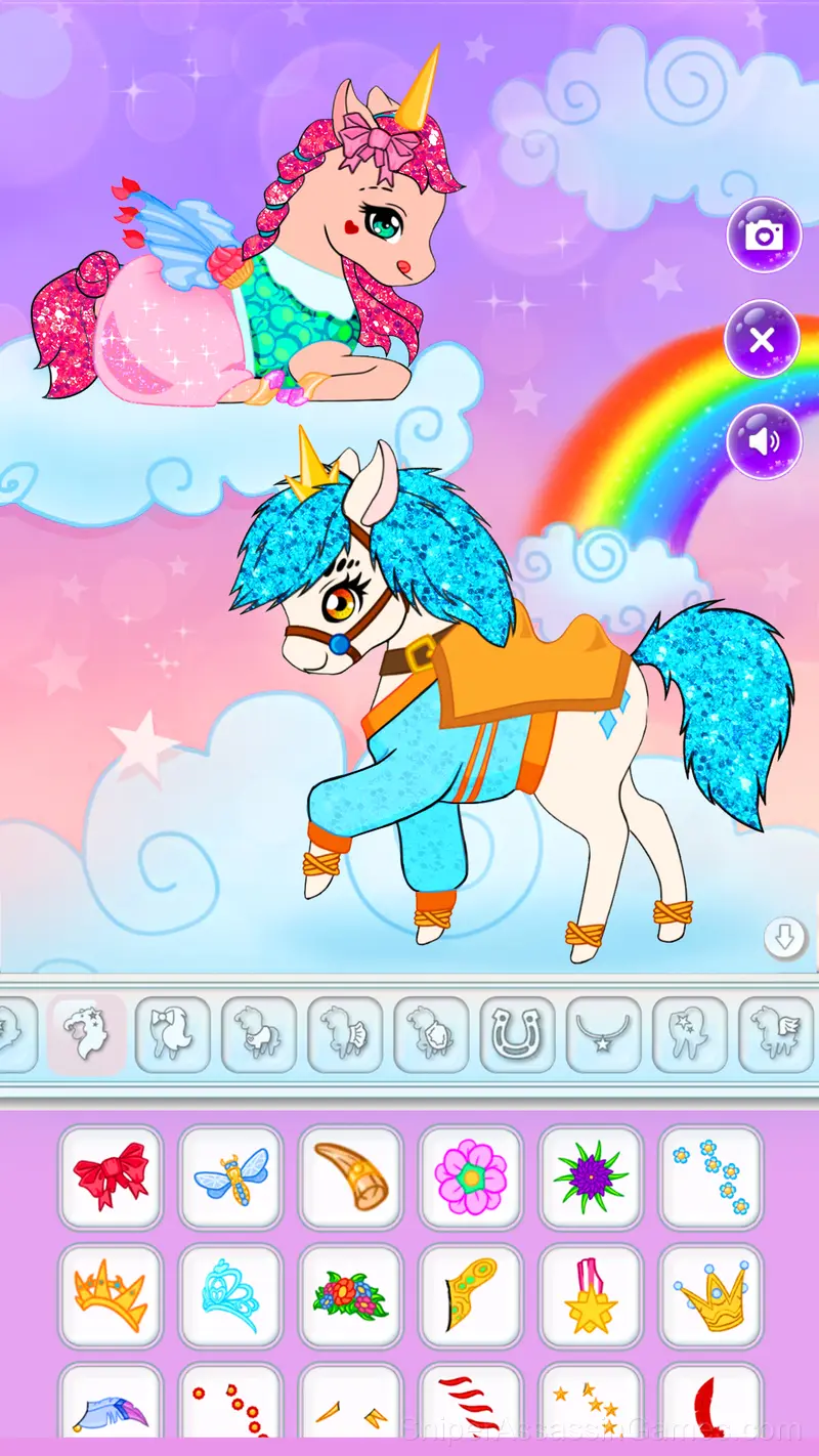 Chibi Unicorn Dress Up gameplay screenshot 3