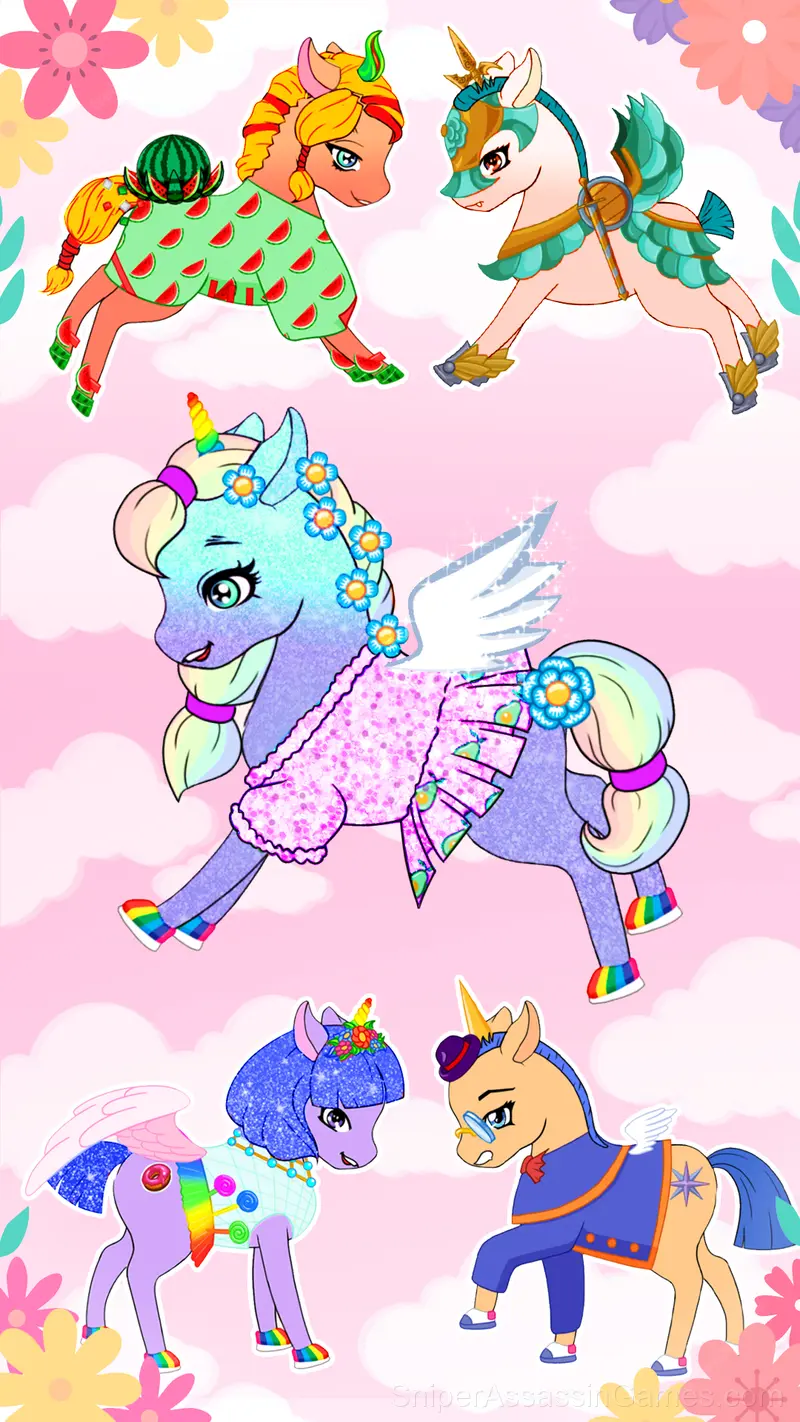 Chibi Unicorn Dress Up gameplay screenshot 4
