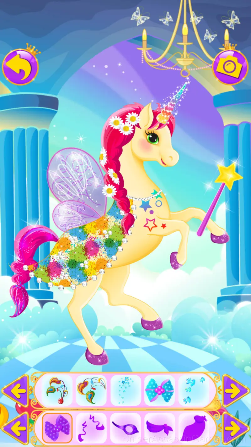 Unicorn Dress Up Games gameplay screenshot 2