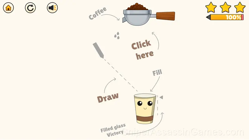 Draw the Coffee gameplay screenshot 1