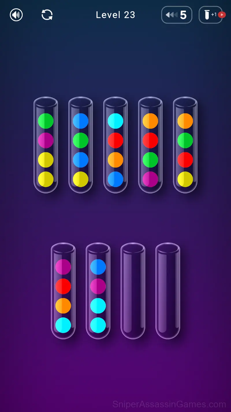 Color Ball Sort Puzzle gameplay screenshot 2