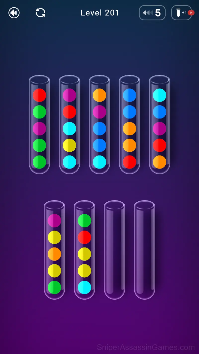 Color Ball Sort Puzzle gameplay screenshot 3