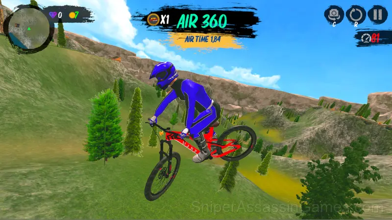 MTB Downhill Extreme gameplay screenshot 1