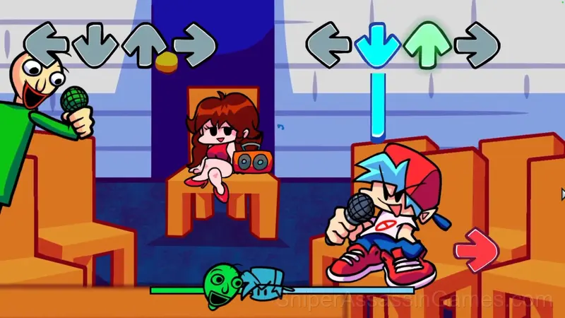 Baldi's Basics in Funkin gameplay screenshot 1