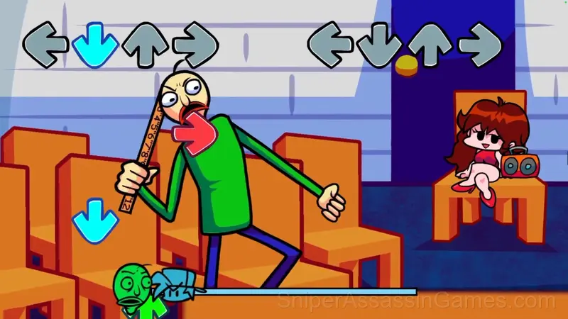 Baldi's Basics in Funkin gameplay screenshot 3