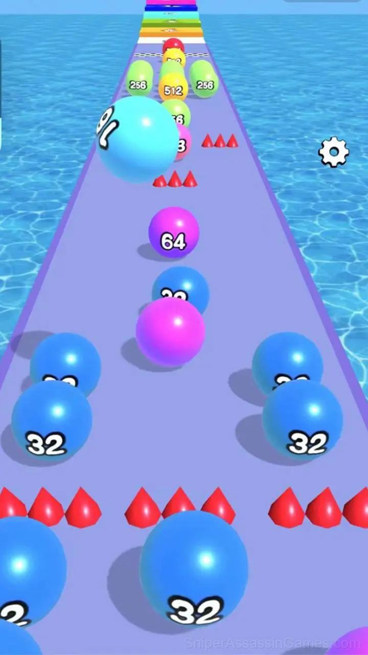 Ball 2048 gameplay screenshot 2
