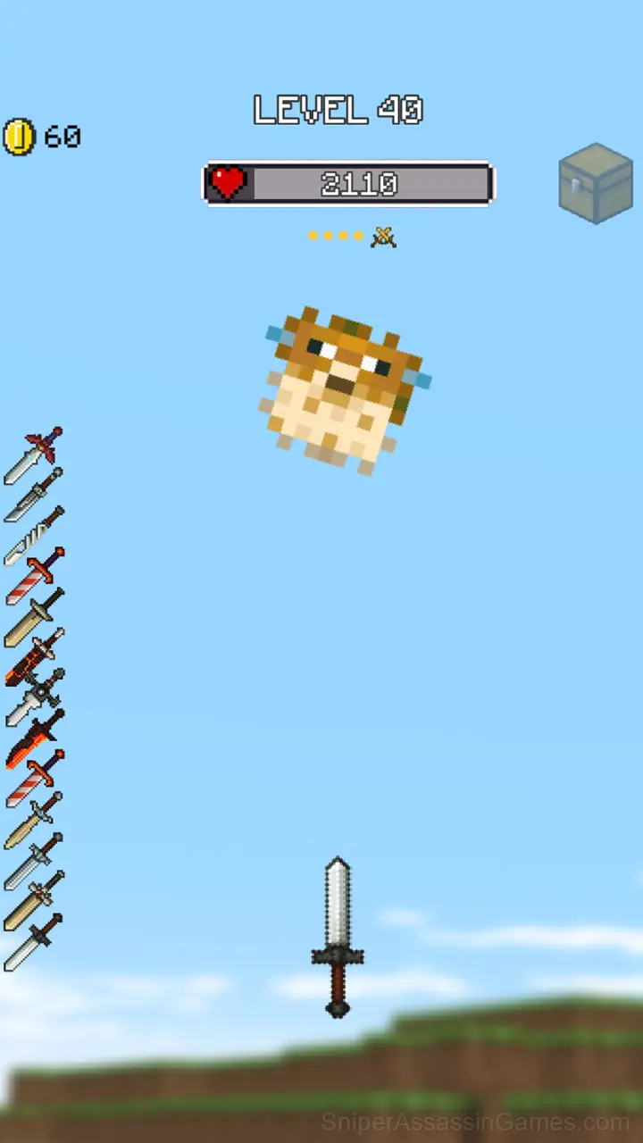 Minecraft: sword war gameplay screenshot 2