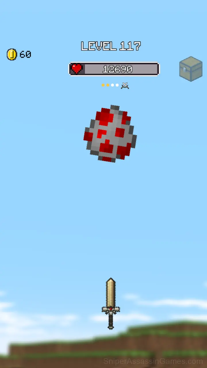Minecraft: sword war gameplay screenshot 4