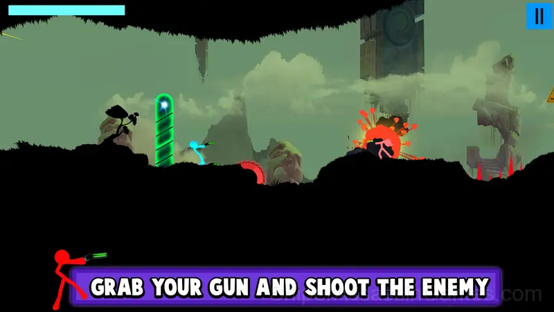 Stickman Temple Wars gameplay screenshot 1