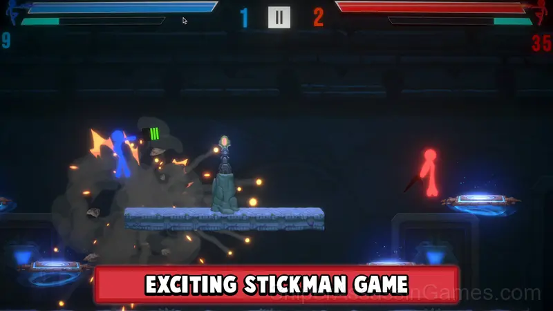 Stickman Temple Wars gameplay screenshot 2