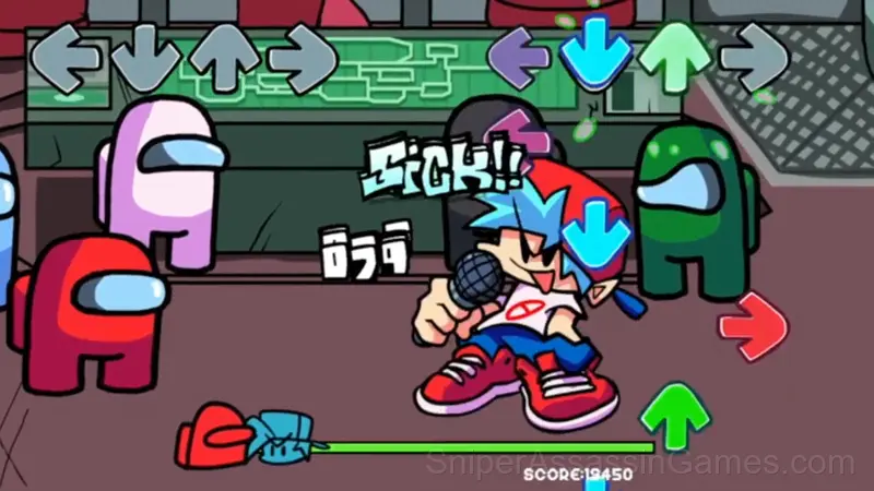 FNF vs AmongUs gameplay screenshot 3