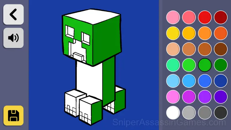 Minecraft - Coloring Pages gameplay screenshot 1