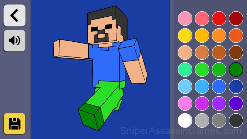 Minecraft - Coloring Pages gameplay screenshot 2