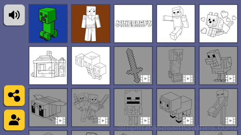 Minecraft - Coloring Pages gameplay screenshot 3