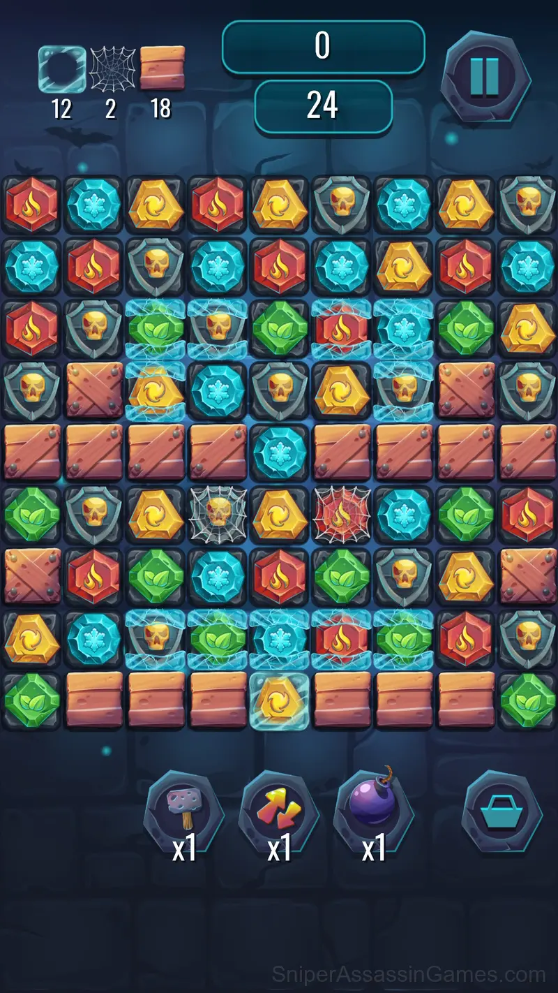 Secrets of the Castle Match 3 gameplay screenshot 1