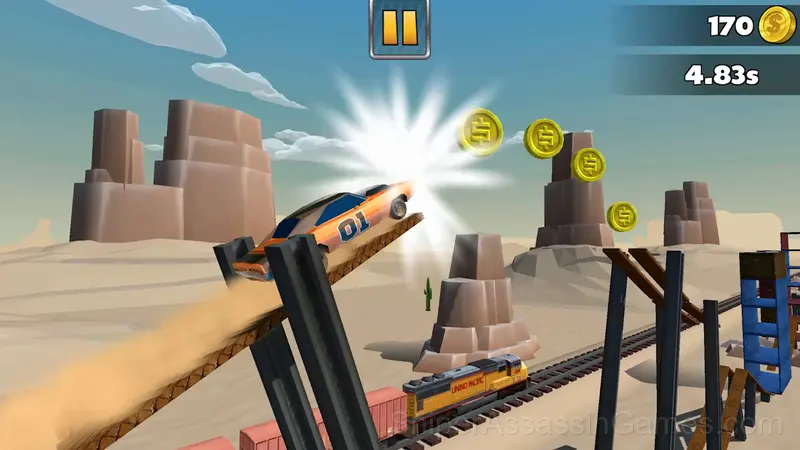 Stunt Car Race gameplay screenshot 1