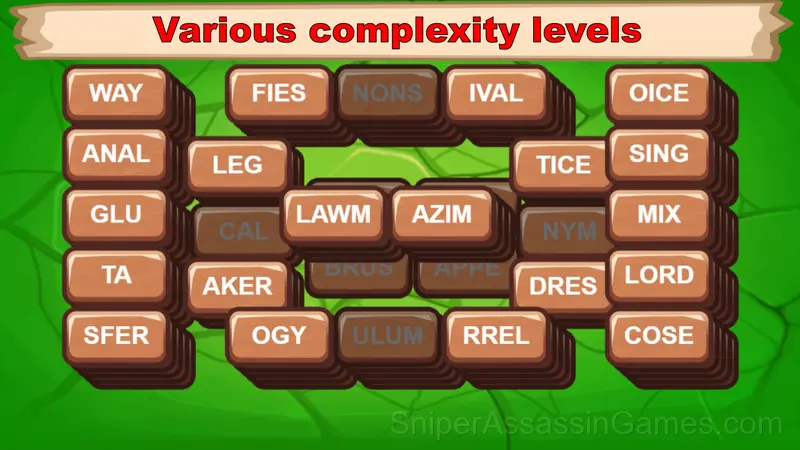 Words and Mahjong gameplay screenshot 2