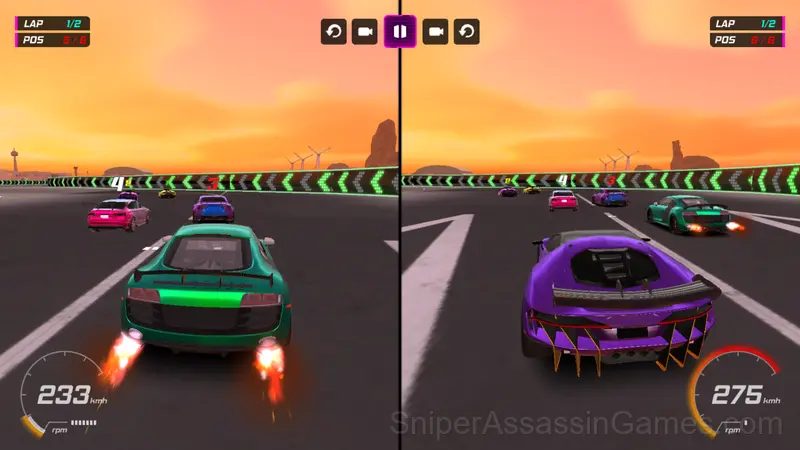 Night City Racing gameplay screenshot 2